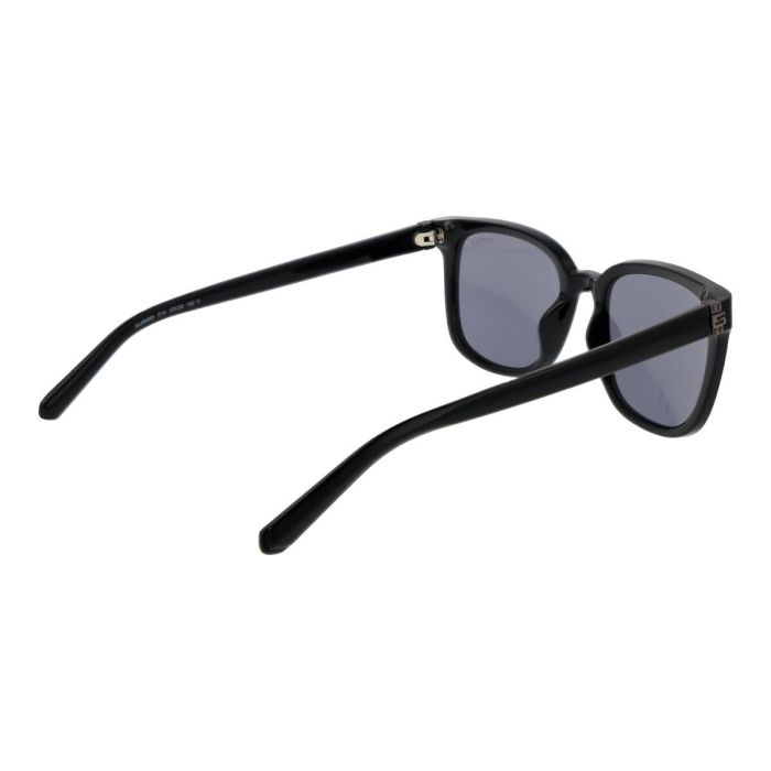 Guess GU00065 01A Gafas de Sol Hombre Adulto Cuadradas, Montura Negro Mate, Cristales Tono Humo. Patilla 150mm, Cristal 53mm 1