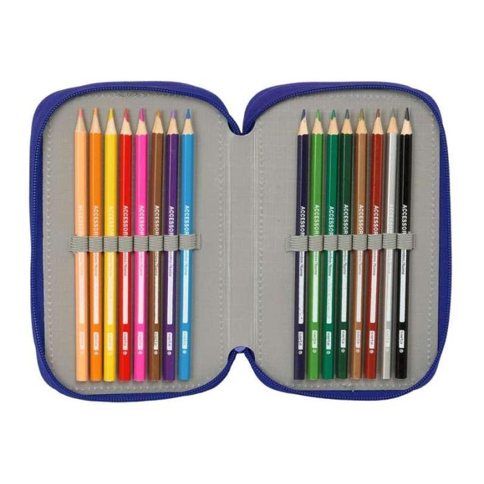 Safta Plumier Triple 37 Piezas Atco. De Madrid 12,5x19,5x5,5 cm 3