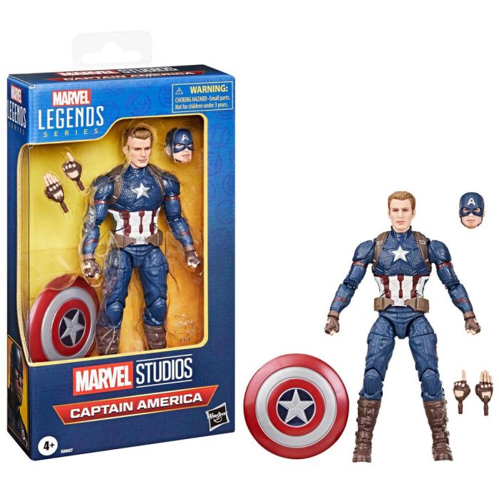 Hasbro G0607 Figura Coleccionable Capitán América Marvel Legends Avengers: Endgame 15 cm Articulada 4 Accesorios 5 Hasbro G0607 Figura Coleccionable Capitán América Marvel Legends Avengers: Endgame 15 cm Articulada 4 Accesorios 5