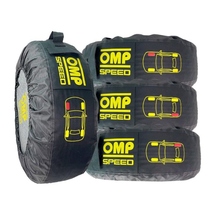 Omp Speed OMPS18050012 Juego 4 Fundas Universales Neumáticos Coche Almacenamiento Transporte Protección Delantera Bolsillo Hasta 75cm Diámetro Omp Speed OMPS18050012 Juego 4 Fundas Universales Neumáticos Coche Almacenamiento Transporte Protección Delantera Bolsillo Hasta 75cm Diámetro