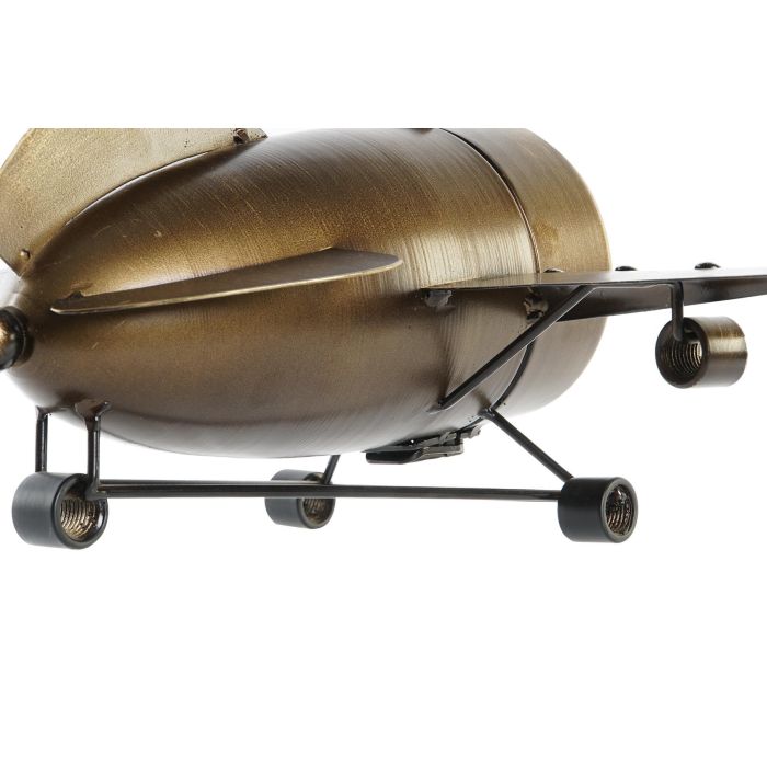 DKD Home Decor Reloj Sobremesa Loft Dorado Plateado Avion 23 x 14 x 42 cm (2 Unidades) 4 DKD Home Decor Reloj Sobremesa Loft Dorado Plateado Avion 23 x 14 x 42 cm (2 Unidades) 4