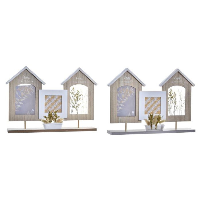 Marco Multifoto Urban DKD Home Decor Marron Blanco 7 x 29 x 42 cm (2 Unidades) Marco Multifoto Urban DKD Home Decor Marron Blanco 7 x 29 x 42 cm (2 Unidades)