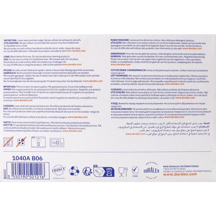 Duralex Set de 6 Vasos Transparentes Provence 25 cl (12 Cajas) 5