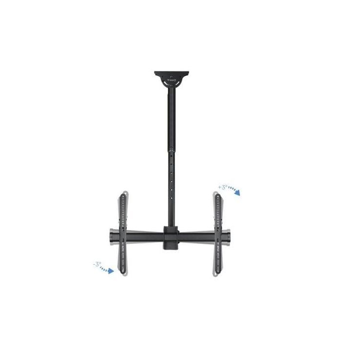 TooQ LPCE1170TSLI-B Soporte Techo TV Giratorio Inclinable Nivelable 37-70" VESA 200x200-600x400 50kg Techos Inclinados Negro 4 TooQ LPCE1170TSLI-B Soporte Techo TV Giratorio Inclinable Nivelable 37-70" VESA 200x200-600x400 50kg Techos Inclinados Negro 4