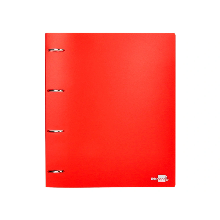 Liderpapel Carpeta 4 Anillas 40 Mm Polipropileno Din A4 Rojo Translucido 1 Liderpapel Carpeta 4 Anillas 40 Mm Polipropileno Din A4 Rojo Translucido 1