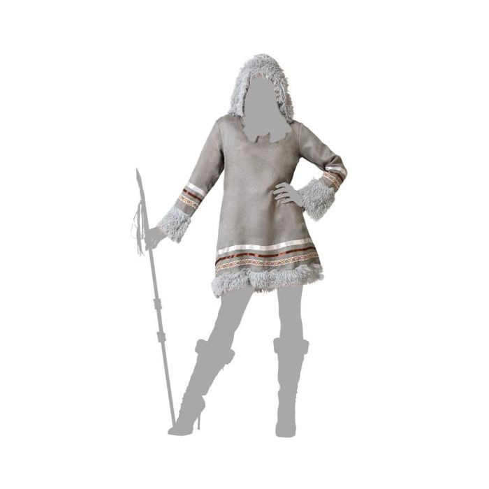 Disfraz Esquimal Gris Mujer Adulto M-L 4 Disfraz Esquimal Gris Mujer Adulto M-L 4