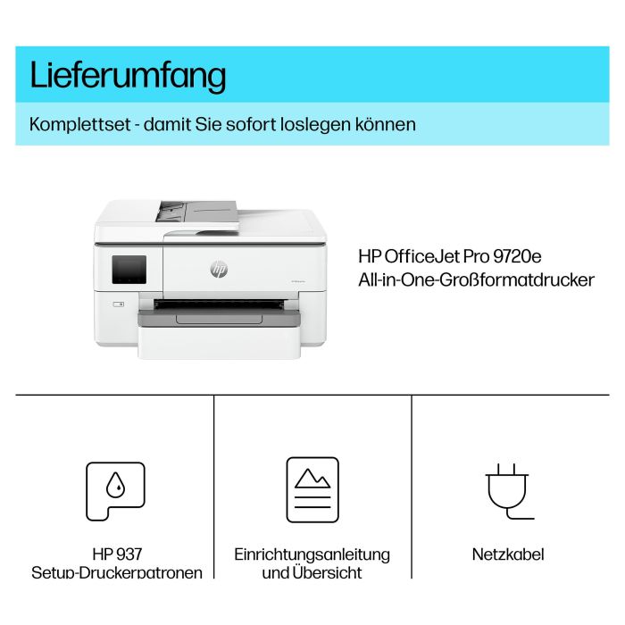 HP OfficeJet Pro 9720e Impresora Multifunción Tinta A3 WiFi ADF Dúplex 12