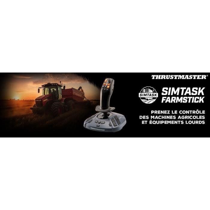 Thrustmaster THR3362932916147 SimTask FarmStick Joystick - Periférico para simuladores de agricultura y maquinaria pesada - Negro 4