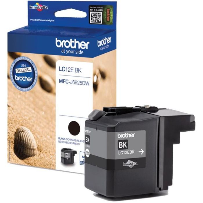 Cartucho de Tinta Original Brother LC12EBK Negro 2 Cartucho de Tinta Original Brother LC12EBK Negro 2