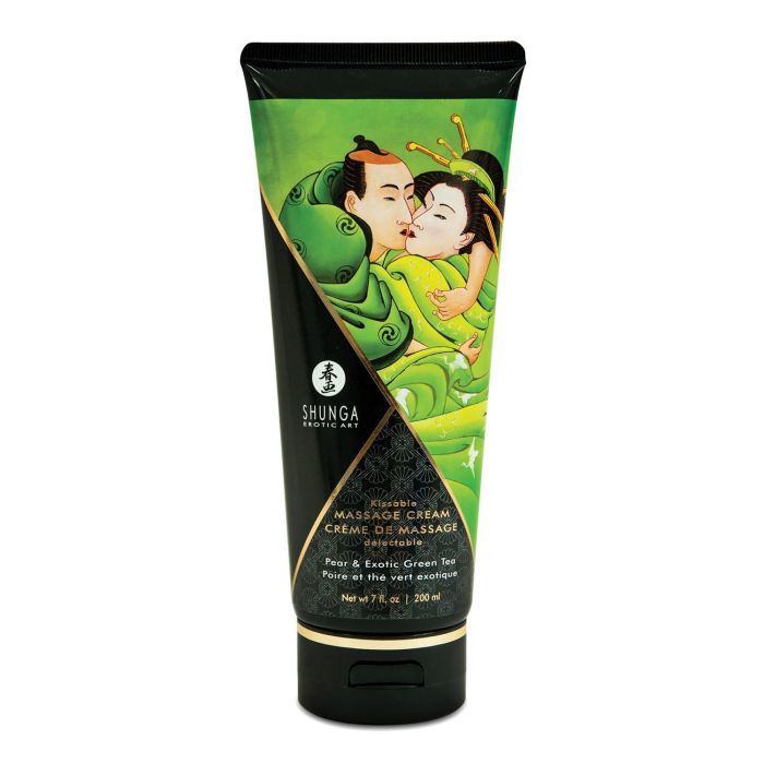 Crema para Masajes Shunga 200 ml Té Verde Pera