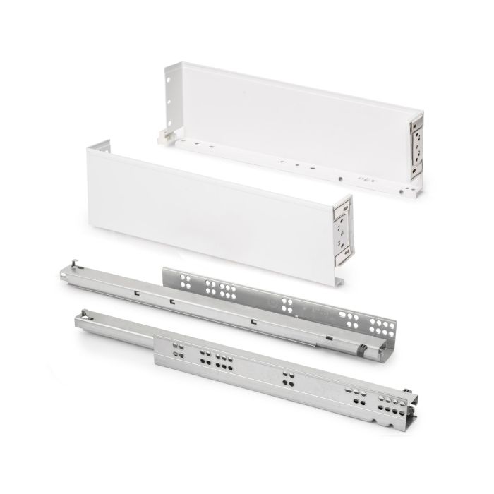 Emuca Cajón exterior Simplex 25kg de altura 122mm, profundidad 490mm, Acero, Pintado blanco 0 Emuca Cajón exterior Simplex 25kg de altura 122mm, profundidad 490mm, Acero, Pintado blanco 0