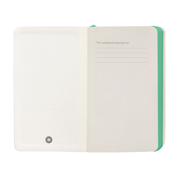 Antartik Cuaderno A6 Tapa Blanda Rayas Gris y Turquesa, 100 Hojas 80gr FSC 6