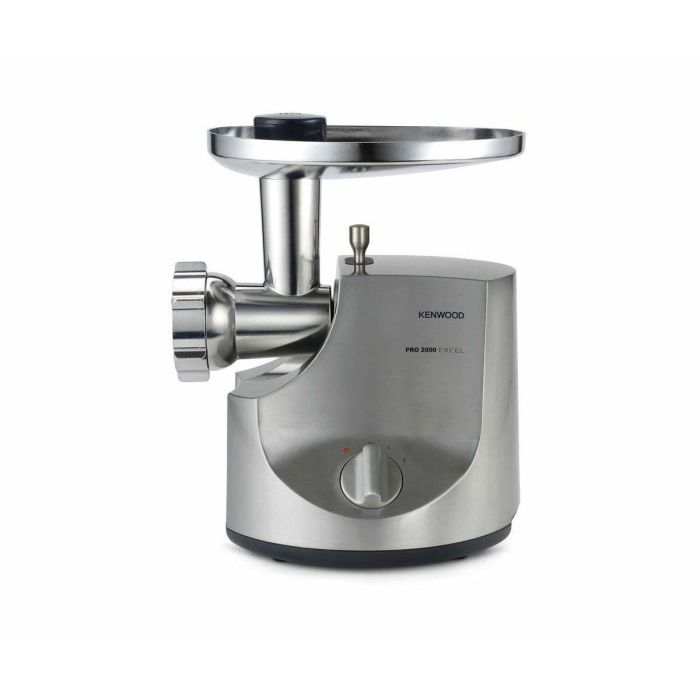 Kenwood MG700 Picadora de Carne 3 kg/min, Incluye 3 Rejillas, Adaptadores Salchicha y Kebbe - Aluminio Cepillado 3
