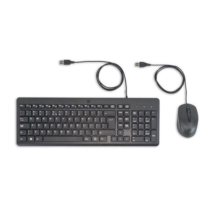 HP Teclado y Ratón 150 con cable ergonómico - INT