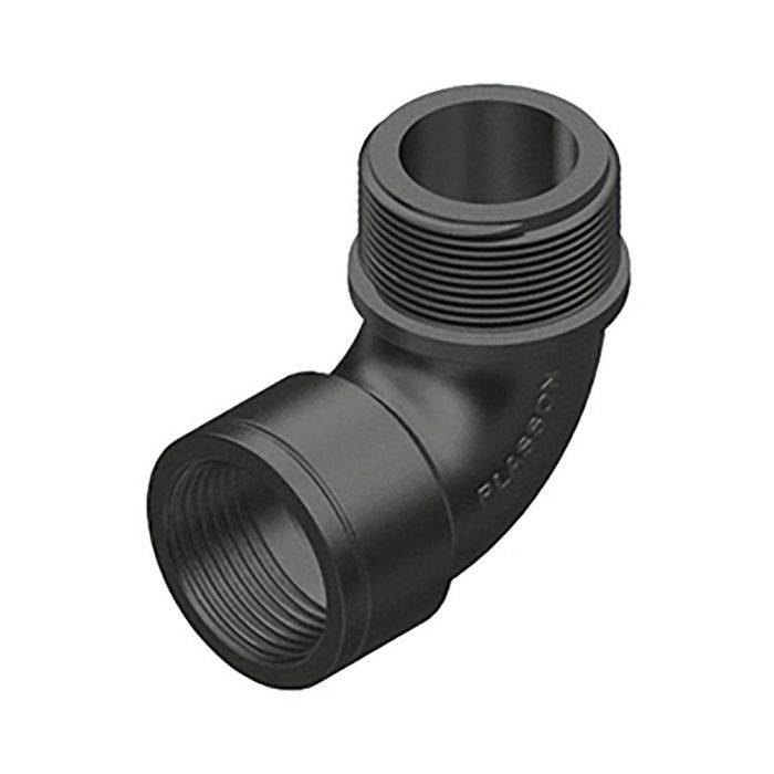 Codo 90° rosca macho/hembra polipropileno 3/4" Codo 90° rosca macho/hembra polipropileno 3/4"