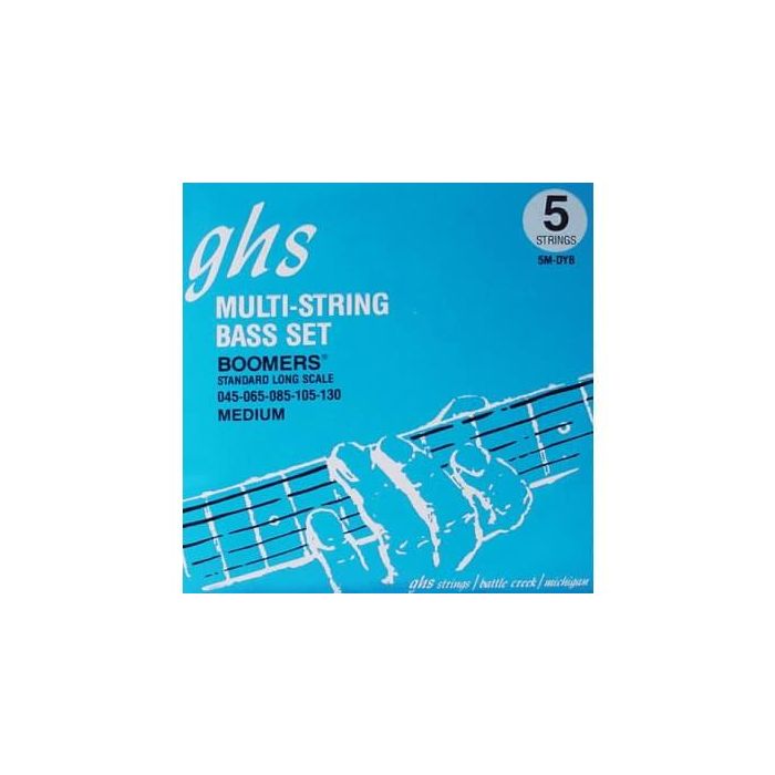 GHS Juego Cuerdas Bajo Boomers® Medium (5 St) 45-130