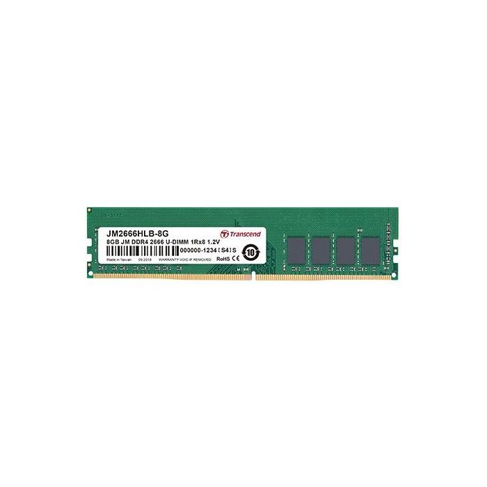 Transcend JM2666HLB-16G Memoria RAM JetRam 16GB (2x8GB) DDR4 2666MHz CL19 Unbuffered 288-pin DIMM para PC