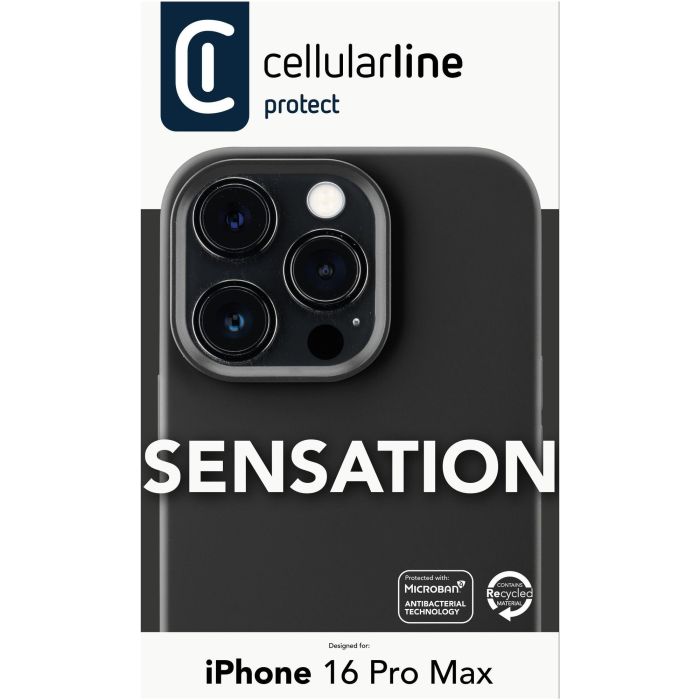 Cellularline Sensation Case iPhone 16 Pro Max Black 3 Cellularline Sensation Case iPhone 16 Pro Max Black 3