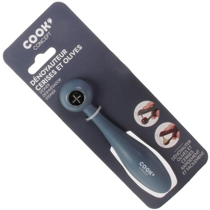 Cook Concept Deshuesador Cereza Y Aceituna Gris Burdeos Blanco Roto Medidas 3x12.5x4.5 cm 1