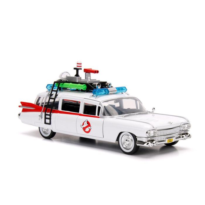 Jada Toys Réplica Coche Ecto Cazafantasmas 1:24 Metálico con Detalles Realistas Puertas y Capó Funcionales +8 Años 1