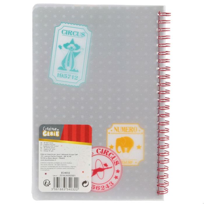 Libreta 3D Dina5 55 Piezas Espiral Jeux 2 momes 1