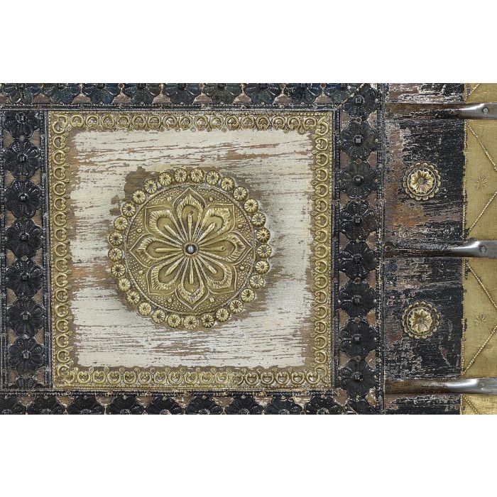 Giner y Colomer Baúl de Madera de Mango con Detalles en Bronce, 46x116x40 cm 3