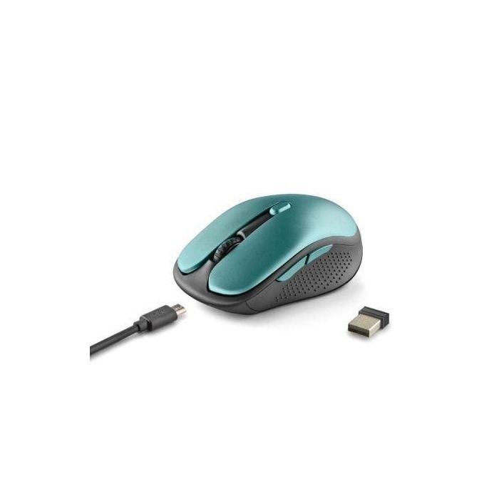 NGS EVORUSTICE Ratón Inalámbrico Óptico Recargable 600mAh Teclas Silenciosas 1600 DPI 2.4Ghz 5 Botones Diestro Compacto Verde Agua 1 NGS EVORUSTICE Ratón Inalámbrico Óptico Recargable 600mAh Teclas Silenciosas 1600 DPI 2.4Ghz 5 Botones Diestro Compacto Verde Agua 1