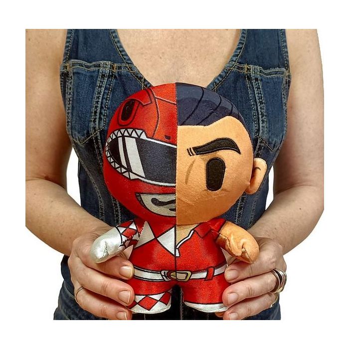 Bizak Peluche Power Rangers Rojo - Líder del Escuadrón, 18 cm, Licencia Oficial 1