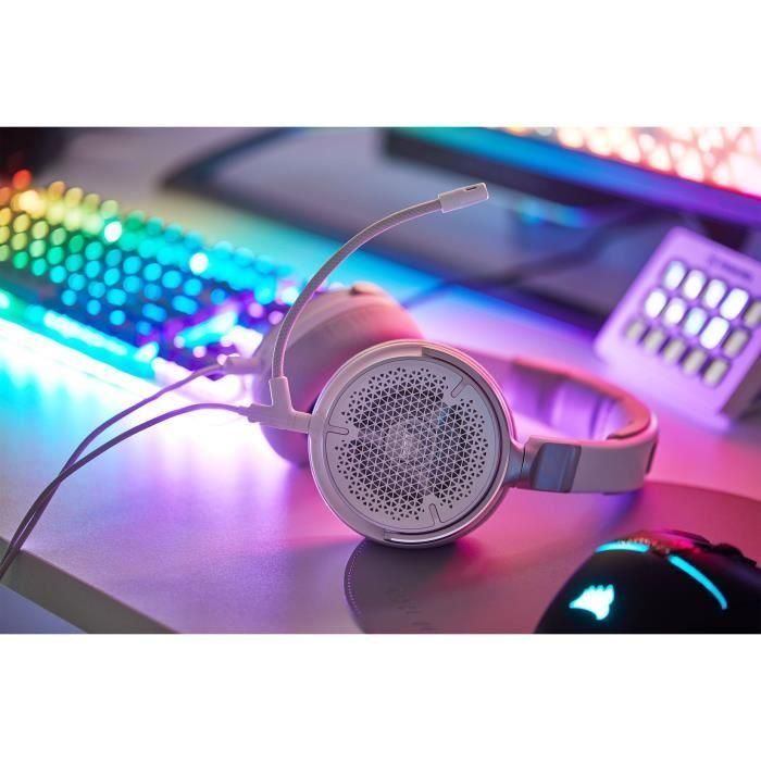 Auriculares abiertos con cable para juegos y streaming - CORSAIR - VIRTUOSO PRO - Blanco 4 Auriculares abiertos con cable para juegos y streaming - CORSAIR - VIRTUOSO PRO - Blanco 4