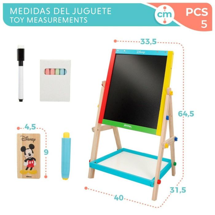 Pizarra 2 en 1 Disney 5 Piezas 4 Unidades 40 x 64,5 x 31,5 cm 1 Pizarra 2 en 1 Disney 5 Piezas 4 Unidades 40 x 64,5 x 31,5 cm 1