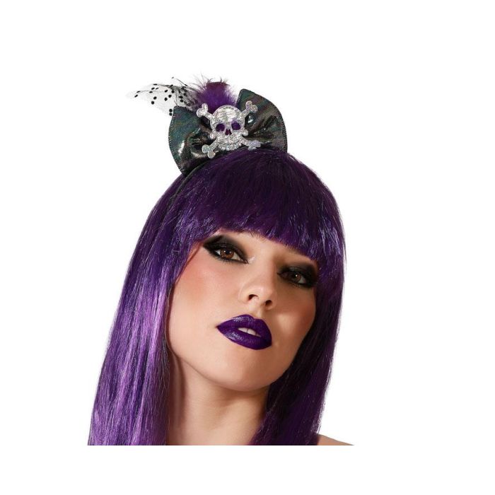 Diadema Halloween Pajarita Plateado Calavera Mujer Adulto Accesorio Disfraz Fiesta 0 Diadema Halloween Pajarita Plateado Calavera Mujer Adulto Accesorio Disfraz Fiesta 0