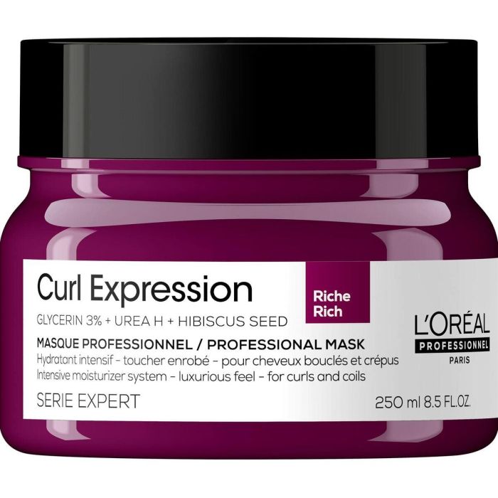 Mascarilla Hidratante Intensiva Curl Expression 250ml - L'Oreal - Brillo y Control de Encrespamiento Mascarilla Hidratante Intensiva Curl Expression 250ml - L'Oreal - Brillo y Control de Encrespamiento