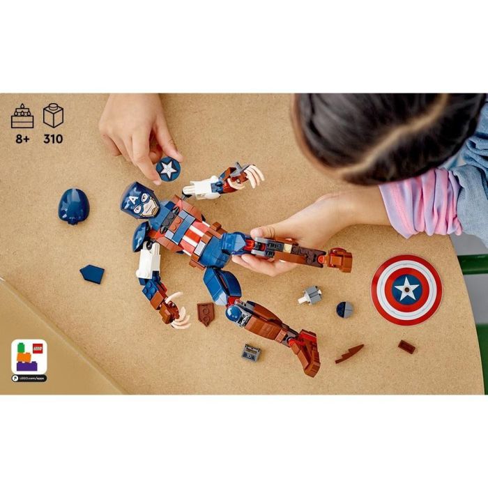 LEGO Capitán América Marvel Super Heroes Figura para Construir 310 Piezas 6 LEGO Capitán América Marvel Super Heroes Figura para Construir 310 Piezas 6