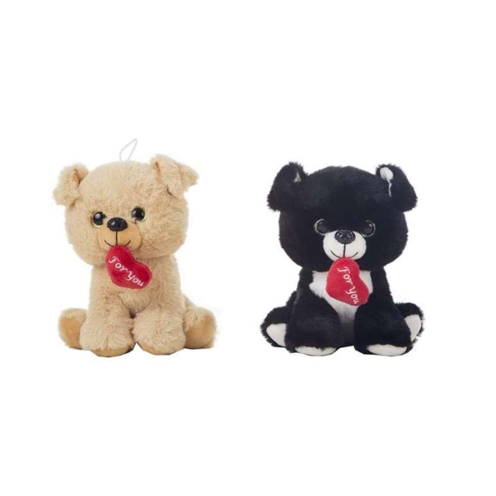 Peluche perro c/corazón for you 20cm. 2 Peluche perro c/corazón for you 20cm. 2