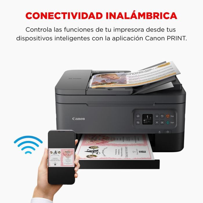 Canon PIXMA TS7450i Impresora Multifunción Inyección Tinta Color WiFi Dúplex A4 4800x1200 DPI Negro 4 Canon PIXMA TS7450i Impresora Multifunción Inyección Tinta Color WiFi Dúplex A4 4800x1200 DPI Negro 4