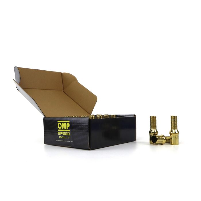 Omp Speed OMPS09961209 Tornillos de Rueda Juego 20, Acero DIN 10.9 Alta Resistencia, M12x1.5, Largo 27mm, Llave 17-19mm, Amarillo 5 Omp Speed OMPS09961209 Tornillos de Rueda Juego 20, Acero DIN 10.9 Alta Resistencia, M12x1.5, Largo 27mm, Llave 17-19mm, Amarillo 5