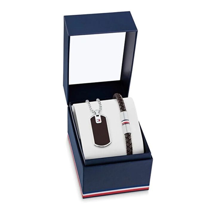 Set Collar y Pulseras Tommy Hilfiger 2770169 Marrón Negro