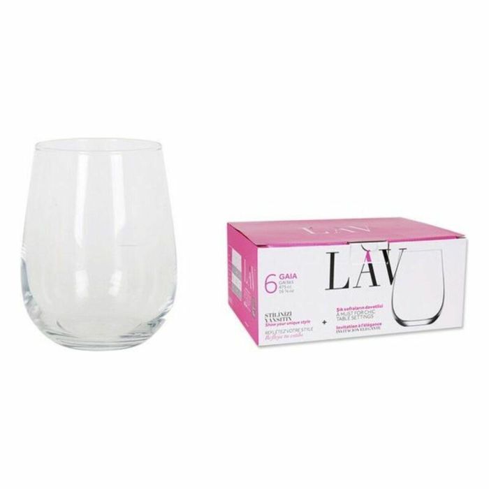Set de 6 Vasos Gaia 475 cc - Lav (8 Cajas) Set de 6 Vasos Gaia 475 cc - Lav (8 Cajas)