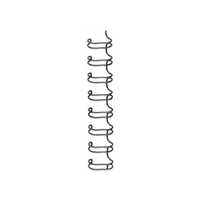 Canutillo Metal Wire-O Fellowes (34 Anillas Paso 3:1) 12 Mm Negro Caja De 100