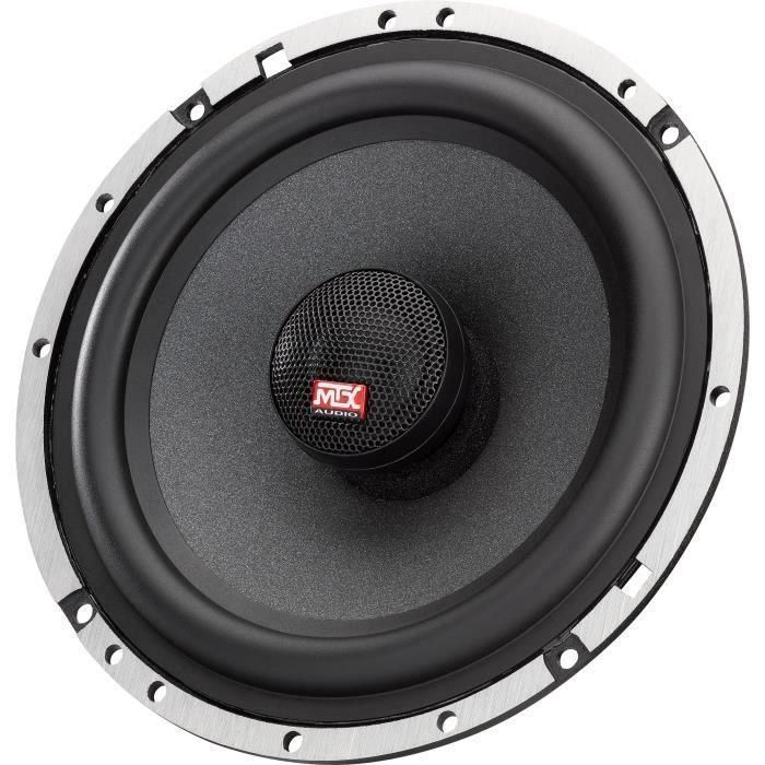 MTX TX665C 16.5cm Altavoces coaxiales de 2 vías 90W RMS 4O chasis de aluminio tweeter de neodimio bobina de domo de seda TSV TIL 1