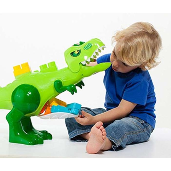 Juego construccion dinosaurio bloques 30 piezas ¡electrónico con 4 sonidos! 1 Juego construccion dinosaurio bloques 30 piezas ¡electrónico con 4 sonidos! 1
