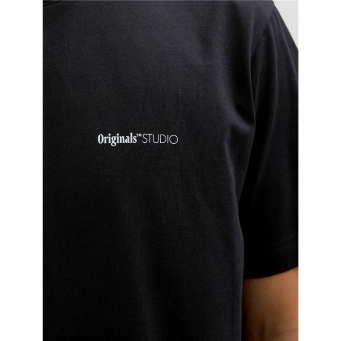 Camiseta de Manga Corta Hombre Jack & Jones Jorvarenna Painted Negro 3