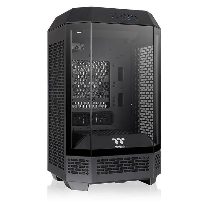 Thermaltake The Tower 250 Mini Tower Negro, Blanco para PC con Pantalla LCD 3.9", Ventiladores 2x120mm, Soporte HDD/SSD 2.5/3.5" 2 Thermaltake The Tower 250 Mini Tower Negro, Blanco para PC con Pantalla LCD 3.9", Ventiladores 2x120mm, Soporte HDD/SSD 2.5/3.5" 2