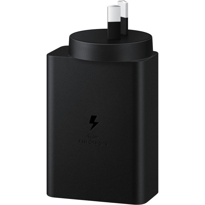 Samsung EP-T6530 Cargador de Pared Negro con 2 Puertos USB-C para Smartphone, Tableta, Portátil, Auriculares y Smartwatch 7