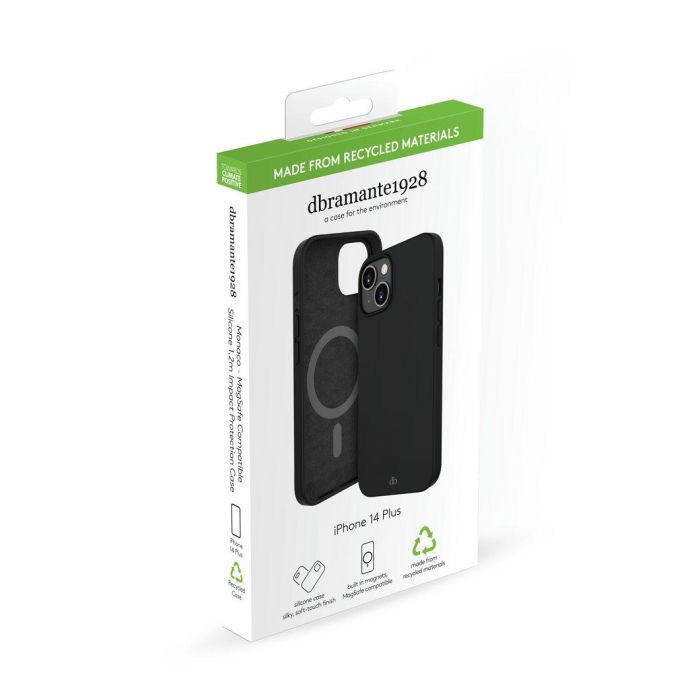 dbramante1928 Monaco Funda para iPhone 14 Max Night Black 6