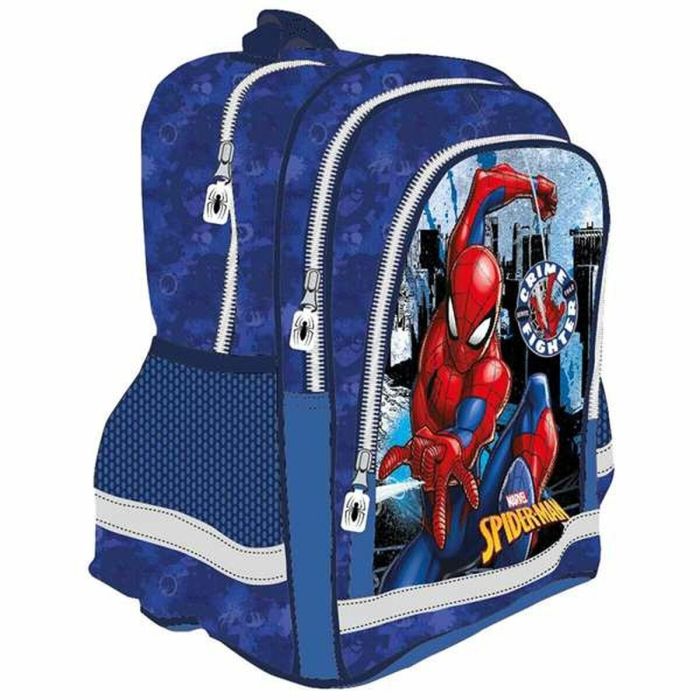 Mochila spiderman doble compartimento adaptable a carro 41,5 x 30 x 17 cm. Mochila spiderman doble compartimento adaptable a carro 41,5 x 30 x 17 cm.