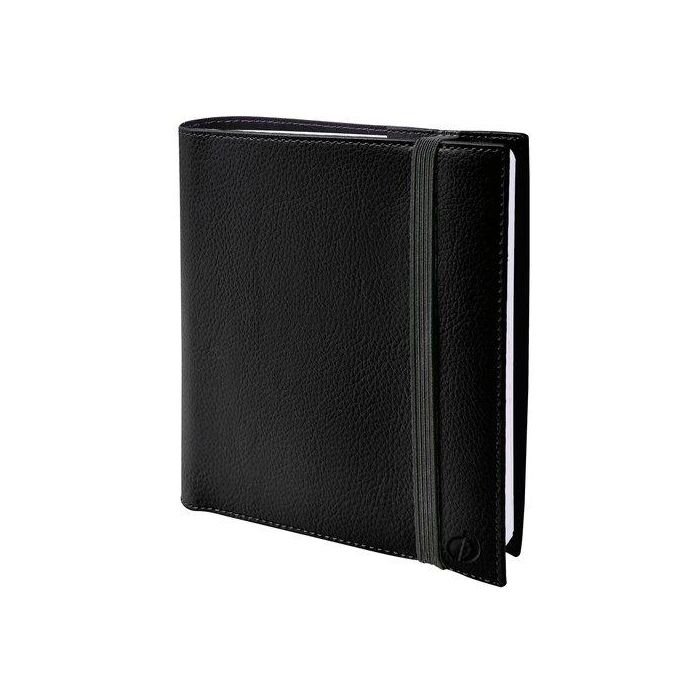 Agenda Anual (2026) Quo Vadis Time&Life Medium Ml Sobrecubierta Wire-O Tapa Simil Piel Con Goma 160X160 S/V 2 Pag.Negro
