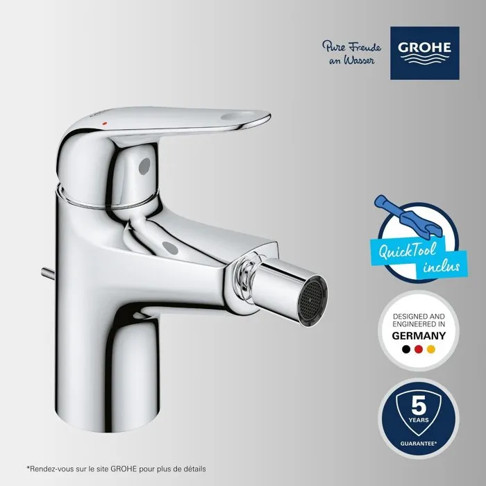 Grohe Mezclador Monomando de Bidé 24332001 Cromo Ahorro de Agua 2