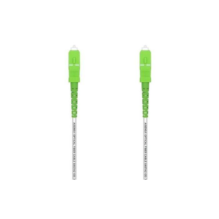 Cable de Fibra Óptica G657A2 3.0 Aisens A152-0499/ LSZH/ 15m/ Blanco Cable de Fibra Óptica G657A2 3.0 Aisens A152-0499/ LSZH/ 15m/ Blanco