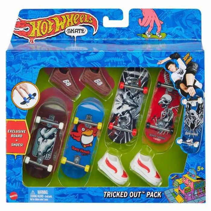 Monopatín de dedo Hot Wheels 8 Piezas 2